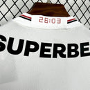 Camisa Sao Paulo tradicional masculina branca 2026