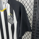 Camisa Santos visitante masculina branca e preta  2026