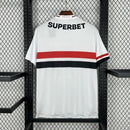 Camisa Sao Paulo tradicional masculina branca 2026