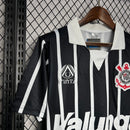 Camisa Corinthians Retro Preto e Branco 1990