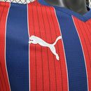 Camisa bahia tradicional masculina vermelha e azul 2026