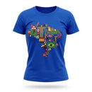 Camiseta Feminina Brasil ✦ Hexa Rio de Janeiro Bandeira | VAI DAR BRASIL
