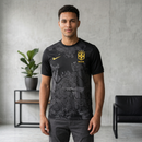 Camisa Brasil Edição Especial Cristo Preta - Personalizada