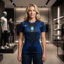 Camisa Feminina Copa 2026 Azul - Personalizada