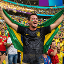 Camisa Brasil Edição Especial Cristo Preta - Personalizada