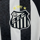 Camisa Santos visitante masculina branca e preta  2026