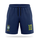 Bermuda Tactel Streetwear Seleção Brasileira Nº10 Masculino | VAI DAR BRASIL