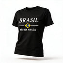 Blusa T-Shirt Bandeira Brasil Feminino Fit Regular | VAI DAR BRASIL