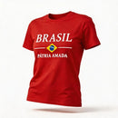 Blusa T-Shirt Bandeira Brasil Feminino Fit Regular | VAI DAR BRASIL