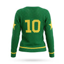 Blusa Tricô Vazado BRASIL ✦ Manga Longa Gola V Copa | VAI DAR BRASIL
