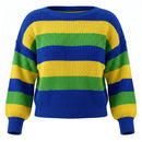 Blusa Tricot Feminino Oversized Manga Longa Cores Brasil Fang | VAI DAR BRASIL