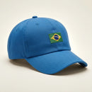 Boné Brasil Bandeira Bordada Aba Curva Unissex Copa 2026 | VAI DAR BRASIL