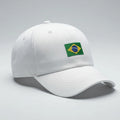 Boné Brasil Bandeira Bordada Aba Curva Unissex Copa 2026 | VAI DAR BRASIL