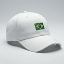 Boné Brasil Bandeira Bordada Aba Curva Unissex Copa 2026 | VAI DAR BRASIL