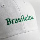 Boné Brasil Bordado Aba Curva Ajustável Feminino Copa 2026 | VAI DAR BRASIL