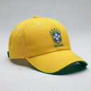 Boné Seleção Brasil CBF Bordado Aba Curva Unissex Strapback | VAI DAR BRASIL
