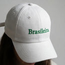 Boné Brasil Bordado Aba Curva Ajustável Feminino Copa 2026 | VAI DAR BRASIL