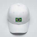 Boné Brasil Bandeira Bordada Aba Curva Unissex Copa 2026 | VAI DAR BRASIL