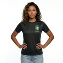 Camisa Brasil Bordada Dry Fit Torcida Feminina Copa 2026 | VAI DAR BRASIL