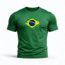 Camisa Dry Fit Brasil Bandeira Treino Academia Masculino | VAI DAR BRASIL