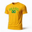 Camiseta Dry Fit Brasil Torcida Masculino Copa 2026 | VAI DAR BRASIL