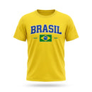 Camiseta Infantil Brasil Algodão Copa do Mundo 2026 | VAI DAR BRASIL
