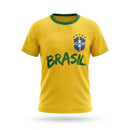 Camiseta Infantil Seleção Brasileira Dry-fit BRASIL Unissex | VAI DAR BRASIL