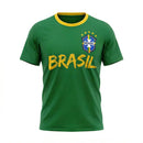 Camiseta Infantil Seleção Brasileira Dry-fit BRASIL Unissex | VAI DAR BRASIL
