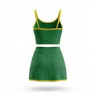 Conjunto Academia Top Cropped Short Saia Brasil Suplex Feminino | VAI DAR BRASIL