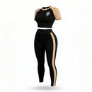 Conjunto Feminino Cropped Manga Curta + Calça CBF Copa 2026 | VAI DAR BRASIL