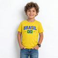 Camiseta Infantil Brasil Algodão Copa do Mundo 2026 | VAI DAR BRASIL