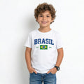 Camiseta Infantil Brasil Algodão Copa do Mundo 2026 | VAI DAR BRASIL