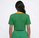 Cropped Oversized Brasil Bandeira | VAI DAR BRASIL — Coleção Copa 2026
