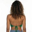 Cropped Crochê Artesanal Bandeira Brasil Feminino Baby Look | VAI DAR BRASIL