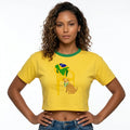 Cropped Oversized Cachorro Caramelo ✦ Bandeira Brasil | VAI DAR BRASIL