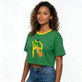 Cropped Oversized Cachorro Caramelo ✦ Bandeira Brasil | VAI DAR BRASIL