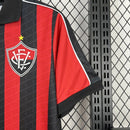 Camisa vitoria tradicional masculina vermelha e preta 2026
