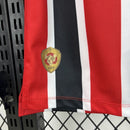 Camisa Sao Paulo visitante masculina vermelha e preta 2026