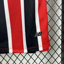 Camisa Sao Paulo visitante masculina vermelha e preta 2026