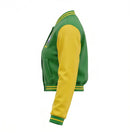 Jaqueta Bomber Feminina Brasil ✦ Brasão Bordado Fleece Copa | VAI DAR BRASIL