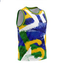 Regata Machão Brasil ✦ Dry-fit Slim Bandeira Copa 2026 | VAI DAR BRASIL
