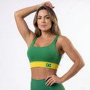 Top Fitness Brasil Performance - Cropped Reforçado com Suporte | Mantum
