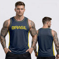 Regata Masculina Brasil Squad - Dry Fit Premium Estampada | Mantum