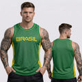 Regata Masculina Brasil Squad - Dry Fit Premium Estampada | Mantum