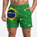 Short Masculino Brasil Dinâmico - Com Bolsos e Leveza Premium | Mantum