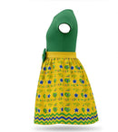 Vestido Infantil Realeza Brasileira - Princesa da Copa Verde e Amarelo | Mantum