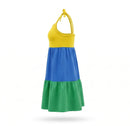 Vestido Infantil Laço de Ouro Brasil - 100% Algodão Tricolor Copa | Mantum