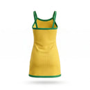 Vestido Infantil Elo Brasileiro - Canelado Conforto Verde e Amarelo | Mantum