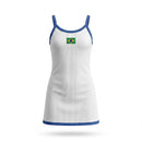 Vestido Infantil Elo Brasileiro - Canelado Conforto Verde e Amarelo | Mantum