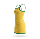 Vestido Infantil Elo Brasileiro - Canelado Conforto Verde e Amarelo | Mantum